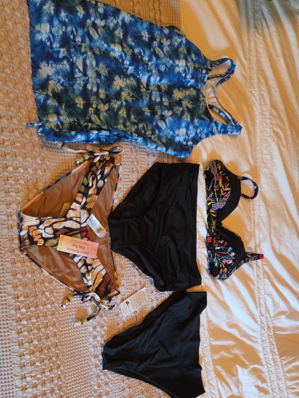 Bundle Of Women's Bathing Suit Pieces Size Medium